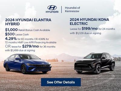 2024 Hyundai Elantra Hybrid & 2024 Hyundai Kona Electric