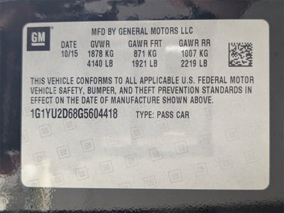 2016 Chevrolet Corvette Z06 3LZ