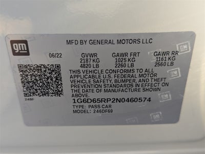 2022 Cadillac CT4 V-Series Blackwing