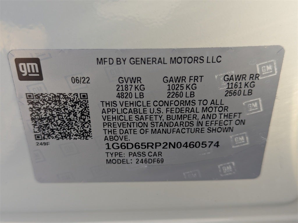 2022 Cadillac CT4 V-Series Blackwing