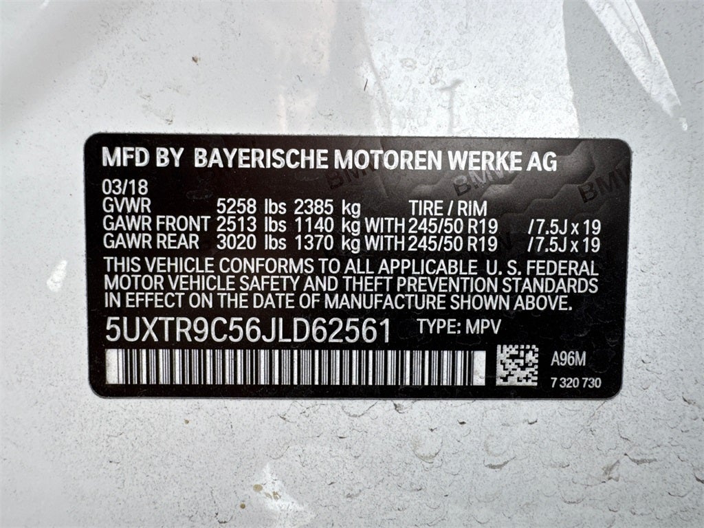 2018 BMW X3 xDrive30i