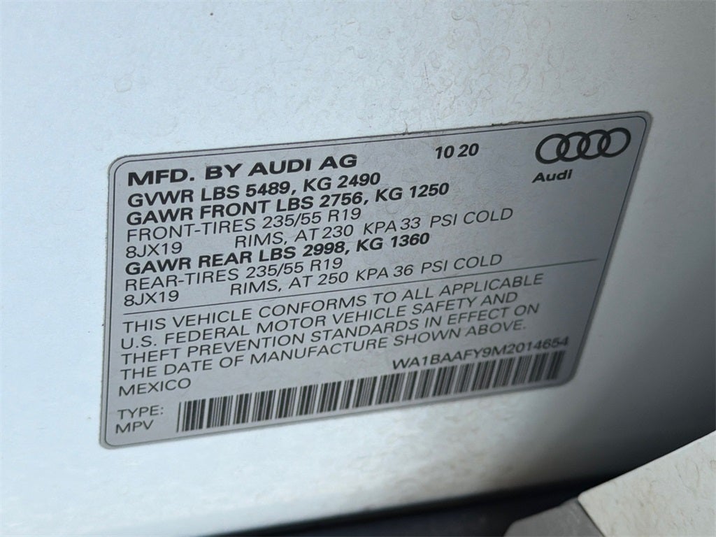 2021 Audi Q5 45 Premium Plus quattro