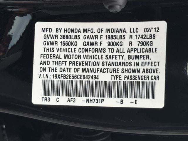 2012 Honda Civic LX