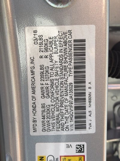 2018 Honda Accord Touring