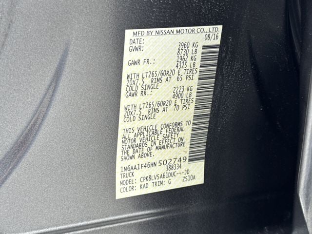 2017 Nissan Titan XD SL