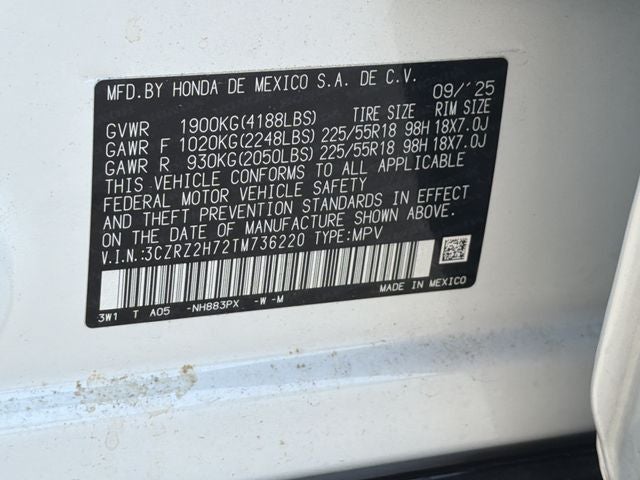 2026 Honda HR-V EX-L