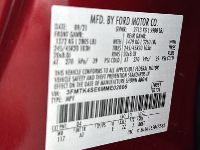 2021 Ford Mustang Mach-E GT