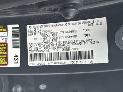 2022 Toyota Tacoma Limited V6