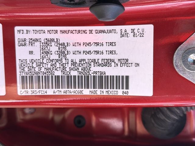 2022 Toyota Tacoma SR5