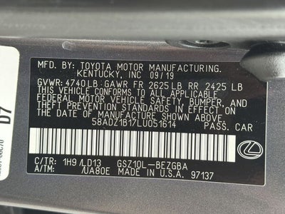 2020 Lexus ES 350