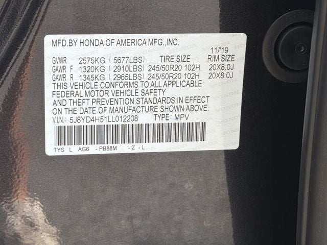 2020 Acura MDX Technology SH-AWD