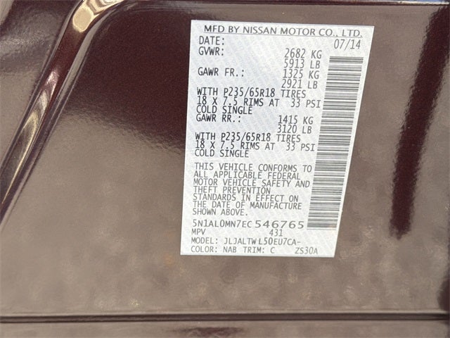 2014 INFINITI QX60 Base