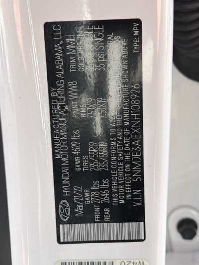 2022 Hyundai TUCSON Limited