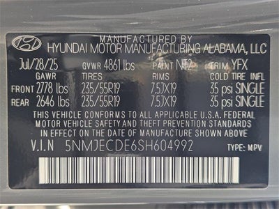 2025 Hyundai TUCSON Limited AWD