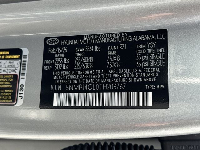 2026 Hyundai SANTA FE SE FWD