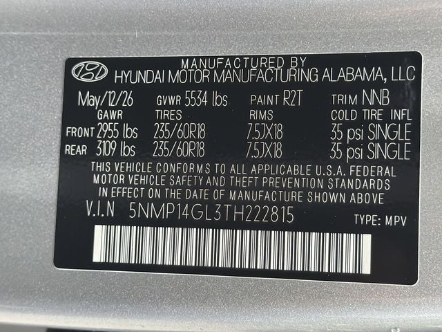 2026 Hyundai SANTA FE SE FWD