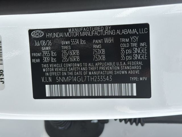 2026 Hyundai SANTA FE SE FWD
