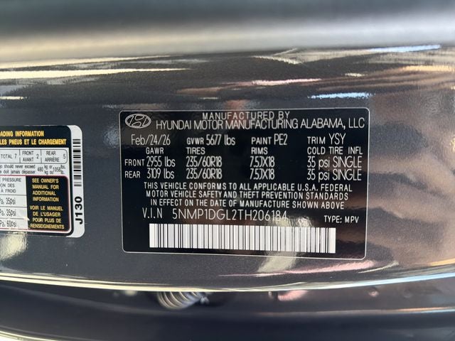 2026 Hyundai SANTA FE SE