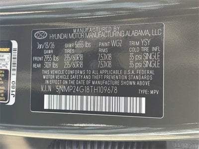 2026 Hyundai SANTA FE HYBRID SEL