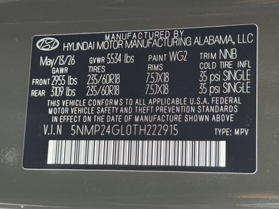 2026 Hyundai SANTA FE SEL FWD