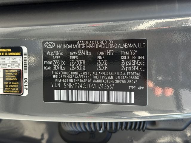2027 Hyundai SANTA FE SEL FWD