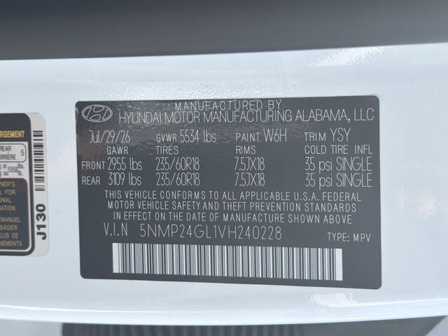 2027 Hyundai SANTA FE SEL FWD