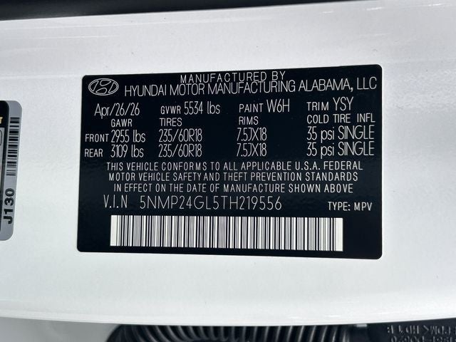 2026 Hyundai SANTA FE SEL FWD