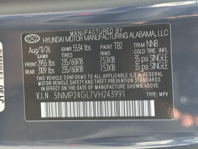 2027 Hyundai SANTA FE SEL FWD