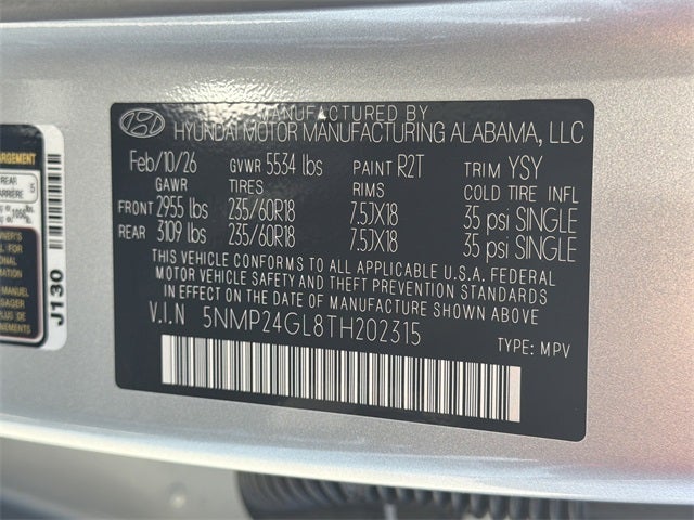 2026 Hyundai SANTA FE SEL FWD