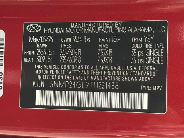 2026 Hyundai SANTA FE SEL FWD