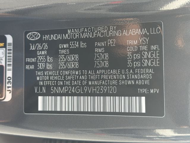 2027 Hyundai SANTA FE SEL FWD
