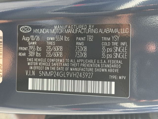 2027 Hyundai SANTA FE SEL FWD