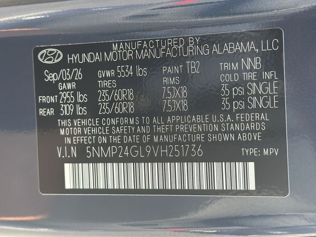 2027 Hyundai SANTA FE SEL FWD