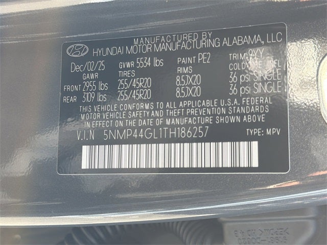 2026 Hyundai SANTA FE Limited FWD