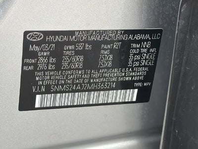 2021 Hyundai SANTA FE SEL