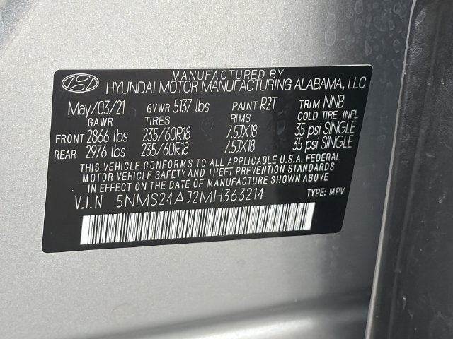 2021 Hyundai SANTA FE SEL