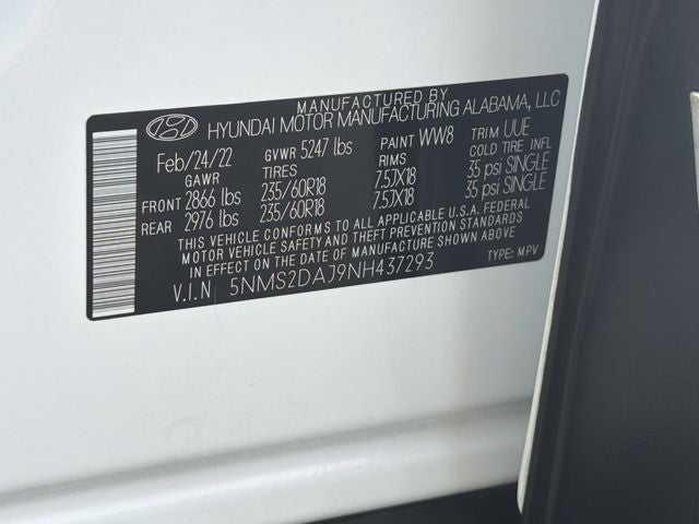 2022 Hyundai SANTA FE SEL