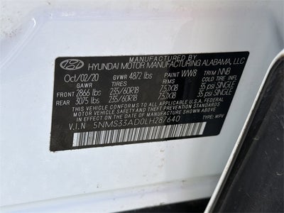 2020 Hyundai SANTA FE SEL