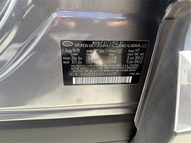 2020 Hyundai SANTA FE SEL