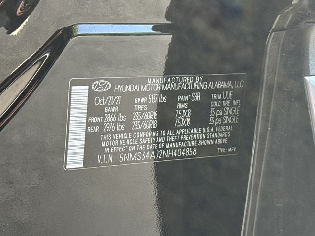 2022 Hyundai SANTA FE SEL