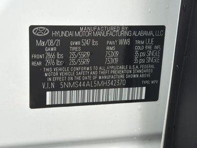 2021 Hyundai SANTA FE Limited