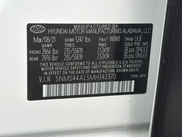 2021 Hyundai SANTA FE Limited