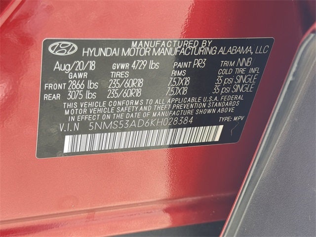 2019 Hyundai SANTA FE Limited