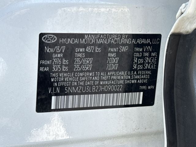 2018 Hyundai SANTA FE SPORT 2.4 Base