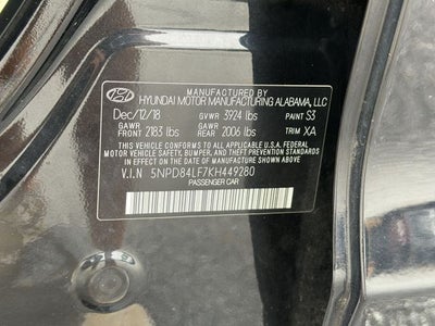 2019 Hyundai ELANTRA Value Edition