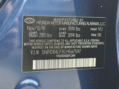 2020 Hyundai ELANTRA SEL