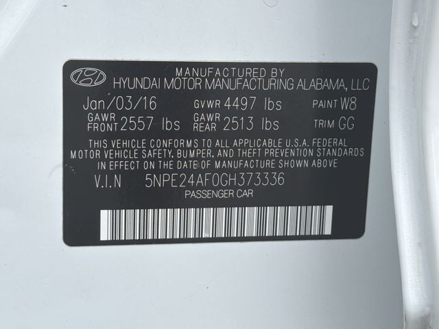 2016 Hyundai SONATA SE
