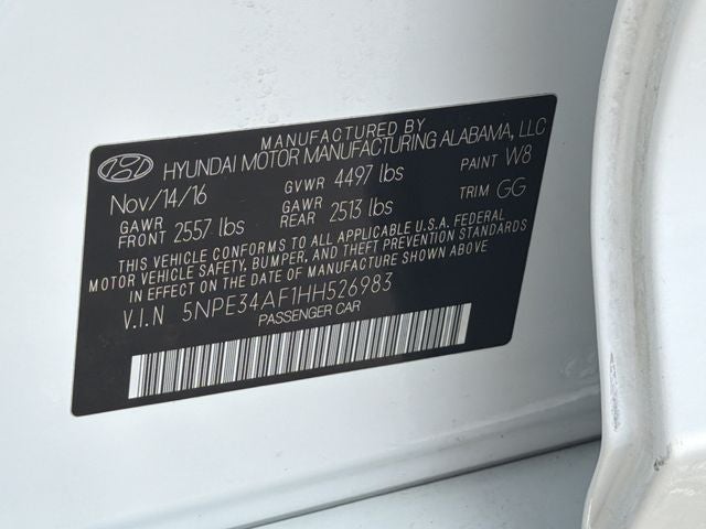 2017 Hyundai SONATA Limited