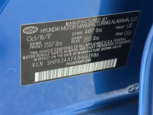 2018 Hyundai SONATA SEL W/SULEV