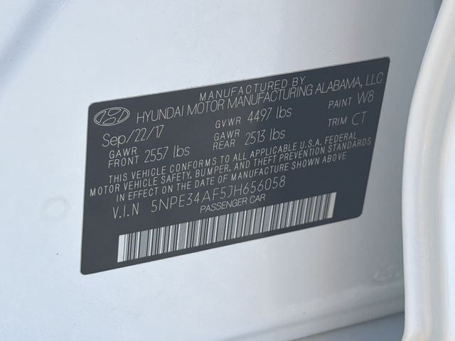 2018 Hyundai SONATA SEL